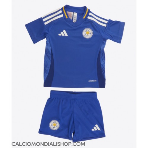 Maglie da calcio Leicester City Prima Maglia Bambino 2024-25 Manica Corta (+ Pantaloni corti)